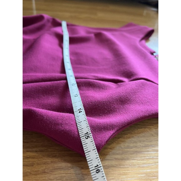 Free People Magenta Sleeveless Cha Cha Zipper Back Mini Dress Size Small - Picture 9 of 10